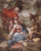 unknow artist The rest on the flight into egypt oil on canvas